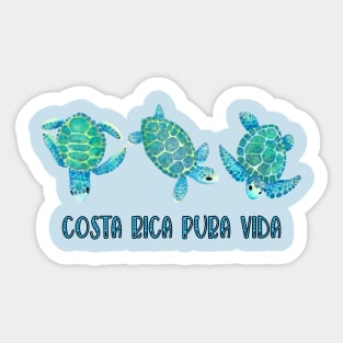 Costa Rica Sea Turtles Sticker